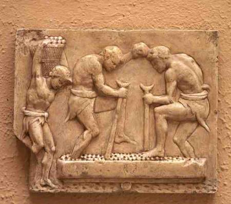 Pressing the Grapes from Roman