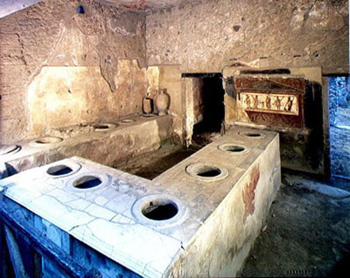The Counter of the Thermopolium, via dell'Abbondanza, 1st century BC from Roman