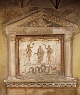 Household shrine, from the Casa dei Vetti House of the Vettii)