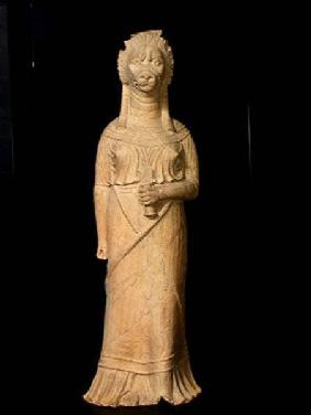 Lion-headed goddess, from the sanctuary at Bir Bou Regba