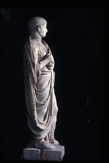 Togate statue of the young Nero from Roman