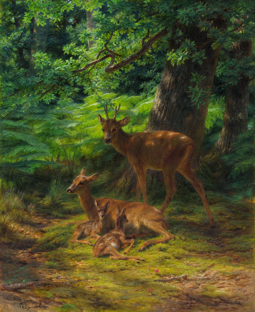 Deer in Repose from Rosa Bonheur