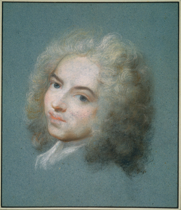 Portrait of Antoine Watteau from Rosalba Carriera