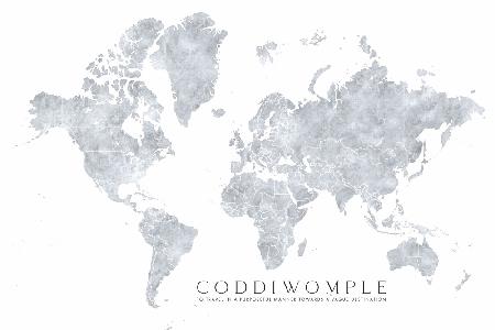 Coddiwomple world map