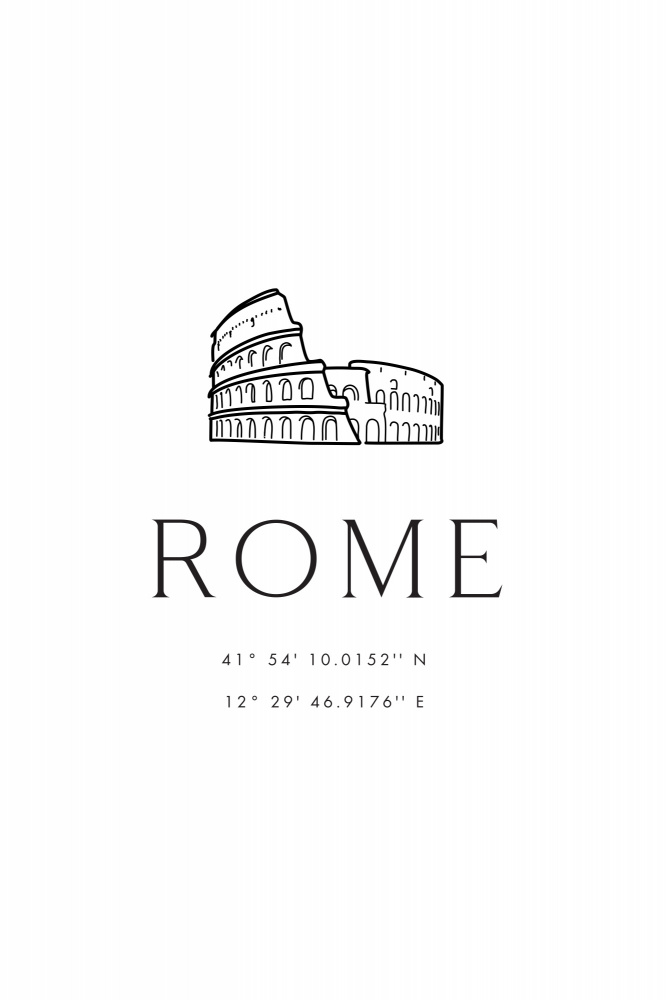 Rome coordinates with Colosseum sketch from Rosana Laiz Blursbyai