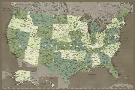 Highly detailed map of the United States, Camo