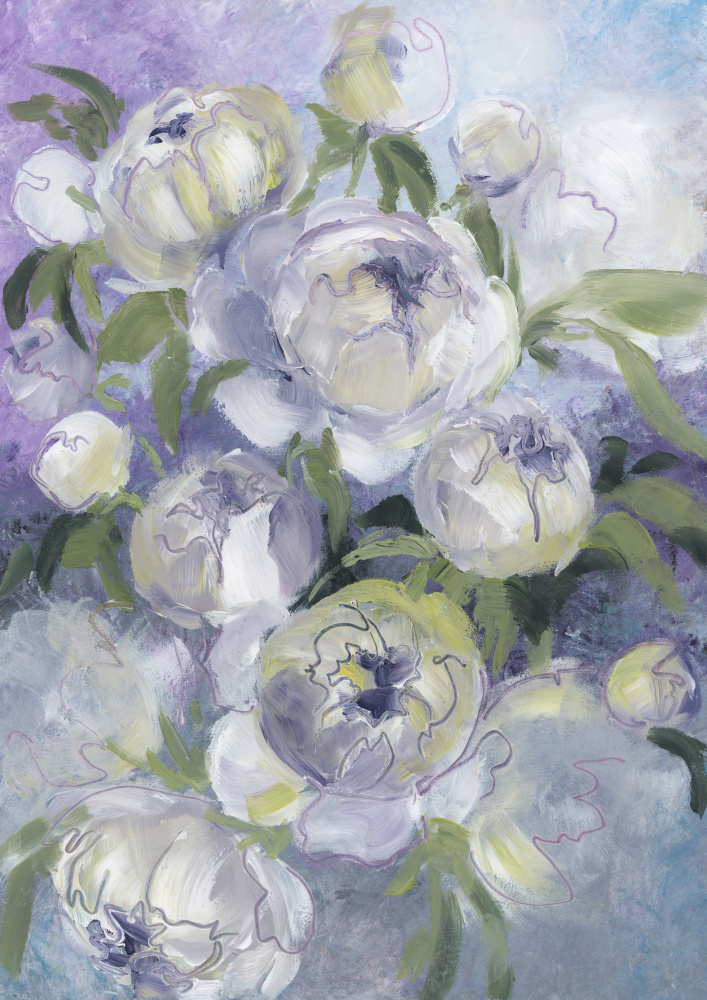 Sady painterly florals in violet from Rosana Laiz Blursbyai