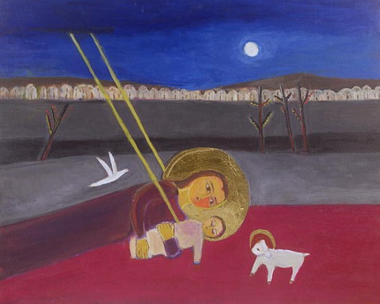 Mother and Child at Mazar, 2002 (acrylic on canvas)  from Roya  Salari