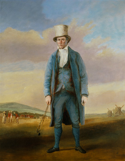 `Old Alick`, Alick Brotherton (1756-1840) the Holemaker of Royal Blackheath Golf Club from R.S.E Gallen