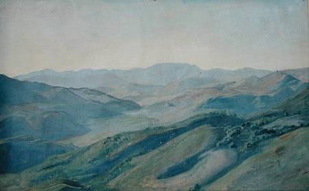 View of the countryside in the Tyrol from Rudolf Friedrich Wasmann