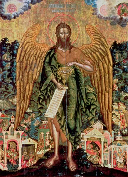 St. John the Baptist, Angel of the Wilderness from Russian School