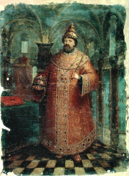 Tsar Ivan Alexeevich V (1666-96) from Russian School