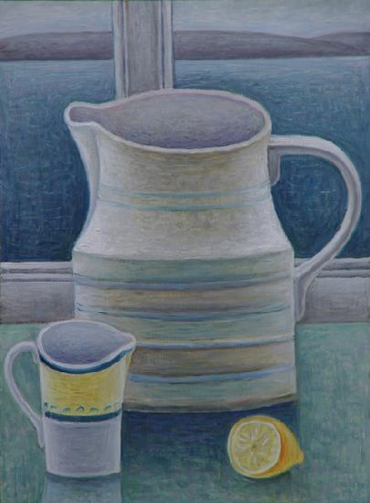 Still Life with Two Jugs and Lemon