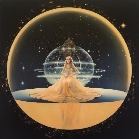Princess of Space Collage Art