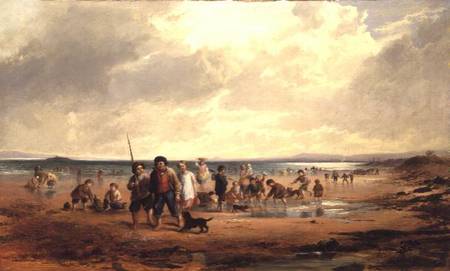 Children Playing on a Beach from Samuel Bough