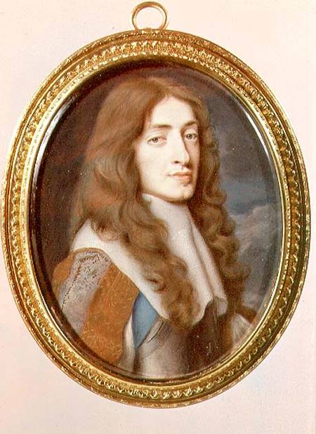 Miniature of James II as the Duke of York from Samuel Cooper