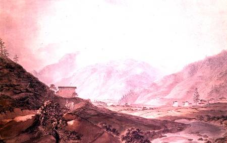Mountain Scene near Thimphu, Bhutan, 1783 from Samuel Davis