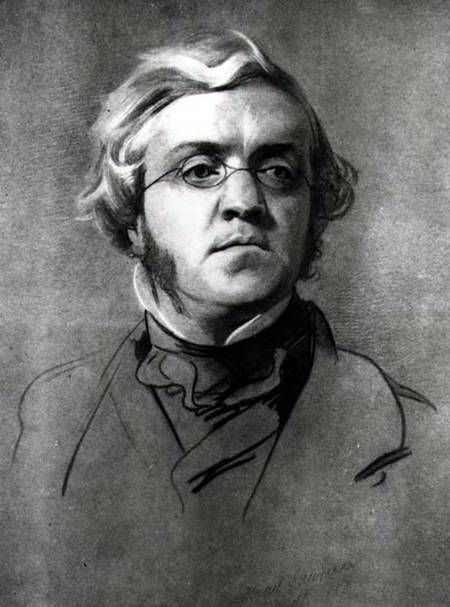 William Makepeace Thackeray (1811-63)  (b&w photo) from Samuel Laurence
