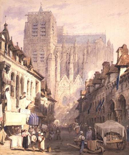 Church of St. Wolfram at Abbeville from Samuel Prout