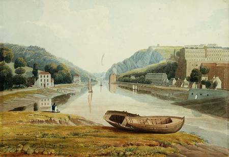 View down the Avon with Hotwells and Clifton from Samuel R.W.S. Jackson