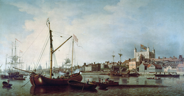 The Tower of London from the Thames from Samuel Scott