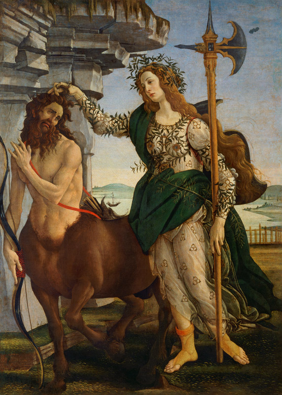 Athene and the Centaur from Sandro Botticelli