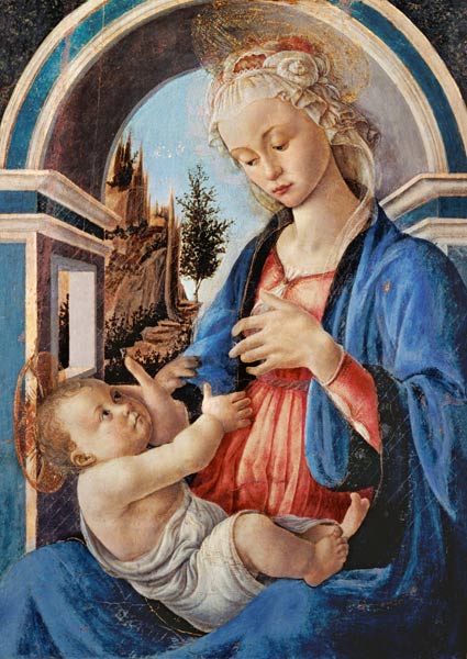 The virgin with the child from Sandro Botticelli