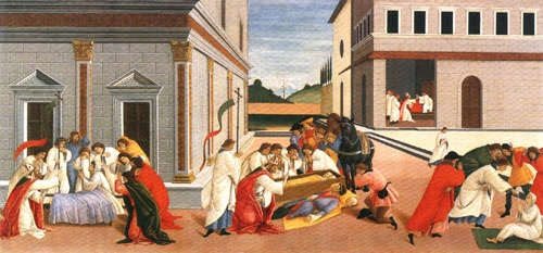 Three wonders of the sacred Zenobius from Sandro Botticelli