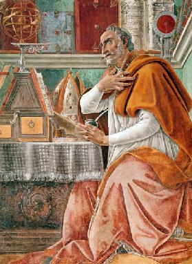 St.Augustine in his Cell