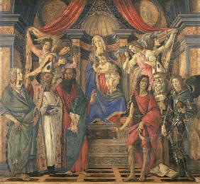 Enthroned Madonna / Botticelli / c.1490
