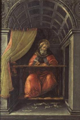 St.Augustine in his cell