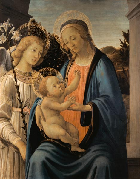 Madonna mit Kind und einem Engel. from Sandro (workshop) Botticelli