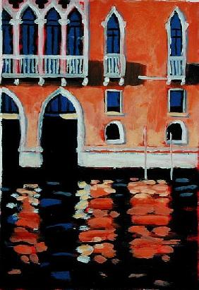 Palazzo, Venice (oil on card) 