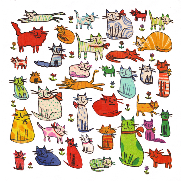 Thirty eight cats from Sarah Battle