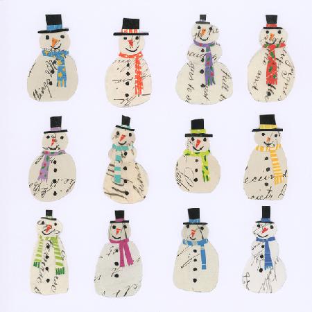 Twelve Document snowmen