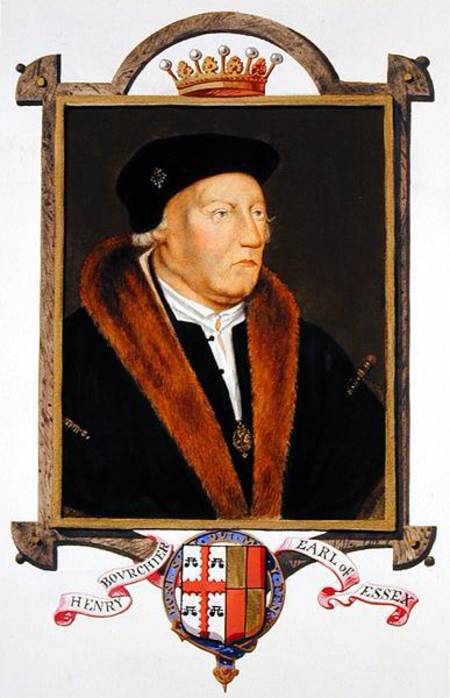 Portrait of Henry Bourchier (d.1539) 2nd Earl of Essex from 'Memoirs of the Court of Queen Elizabeth from Sarah Countess of Essex