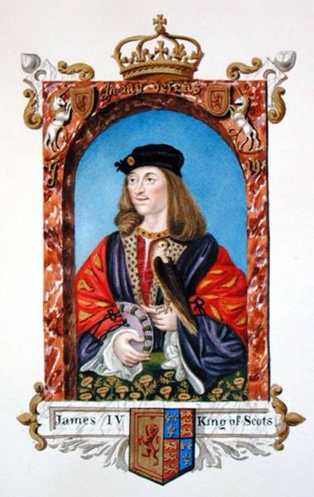 Portrait of James IV of Scotland (1473-1513) from 'Memoirs of the Court of Queen Elizabeth' from Sarah Countess of Essex