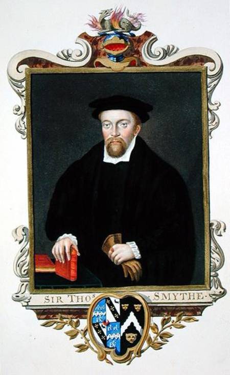 Portrait of Sir Thomas Smythe (c.1558-1625) from 'Memoirs of the Court of Queen Elizabeth' from Sarah Countess of Essex