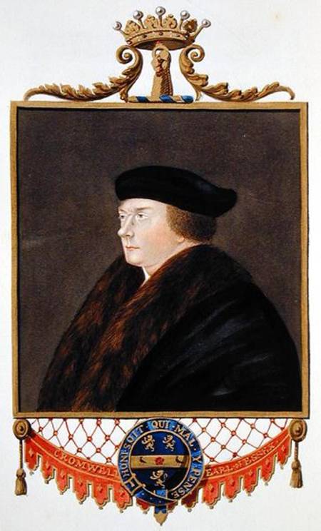 Portrait of Thomas Cromwell (c.1485-1540) Ist Earl of Essex from 'Memoirs of the Court of Queen Eliz from Sarah Countess of Essex
