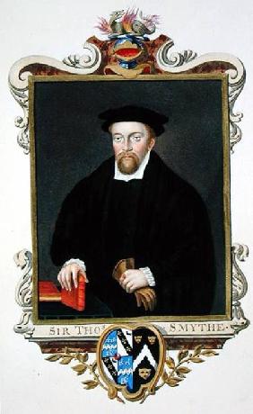 Portrait of Sir Thomas Smythe (c.1558-1625) from 'Memoirs of the Court of Queen Elizabeth'