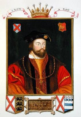 Portrait of Thomas Fitzgerald (1513-37) Lord Offaly 10th Earl of Kildare from 'Memoirs of the Court