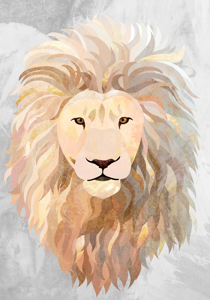 Golden lion portrait from Sarah Manovski