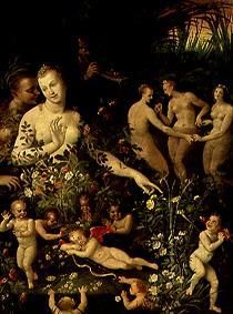 The toilet of Venus. from School of Fontainebleau
