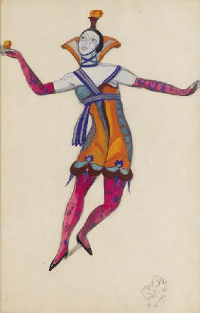 Costume design for the play "The Venetian Madcaps" by M. Kuzmin