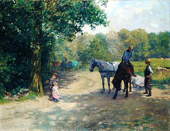 Landscape with Horse and Cart from Arthur Siebelist