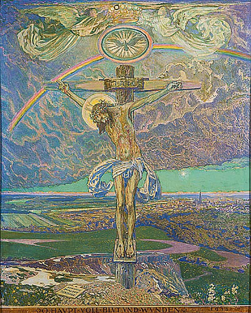 Christ on the cross from Sigmund Walter Hampel