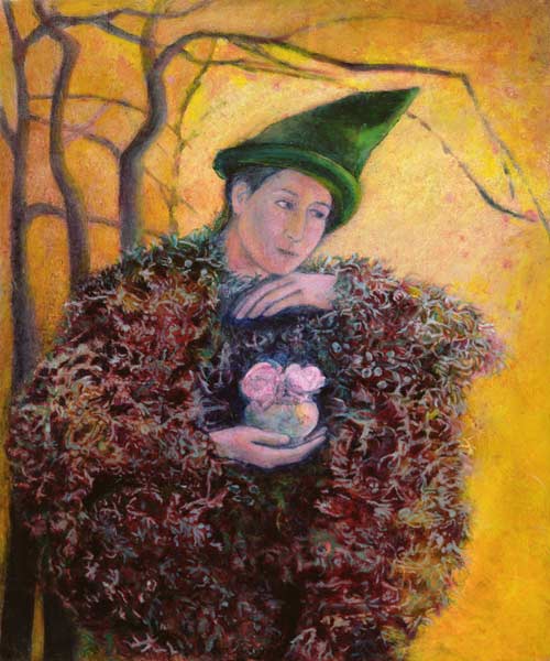 The Keeper of the Roses, 2003 (oil on gesso panel)  from Silvia  Pastore