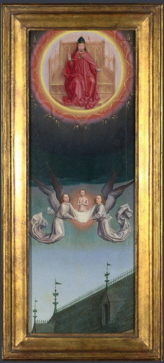 The Soul of Saint Bertin carried up to God (from the St Bertin Altarpiece) from Simon Marmion