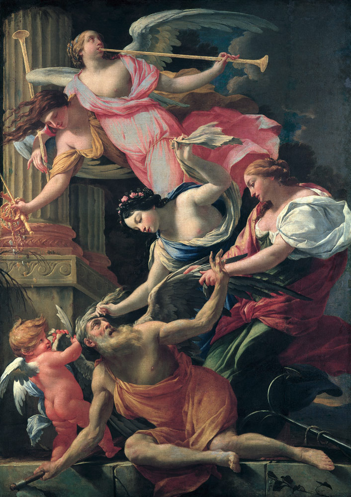 Vouet / Cupid & Venus beat Saturn c.1645 from Simon Vouet
