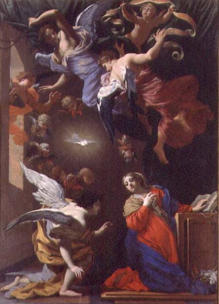 The Annunciation (panel) from Simon Vouet